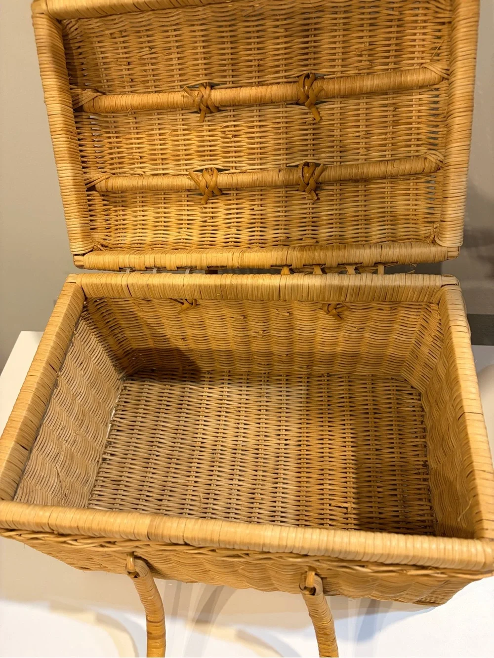 Vintage picnic basket